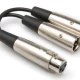 HOSA XLR (F) <-> Dual XLR (M) Y-kablo 1