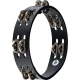 Meinl CTA2S-BK 8" Black Steel Jingle Wood Compact Tamburin (Siyah) 3