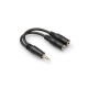 HOSA 3.5 mm. TRS (M)  Dual 3.5 mm. TRS (F) Y-kablo 1