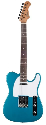 Kozmos KTL-ALDSS-GRWN-LPB SS Cilalı Sap Gülağacı Klavye Lake Placid Blue Elektro Gitar 1