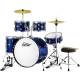 Eastar EDS-480MBE 22" 5-Parça Akustik Davul (Metallic Blue) 1