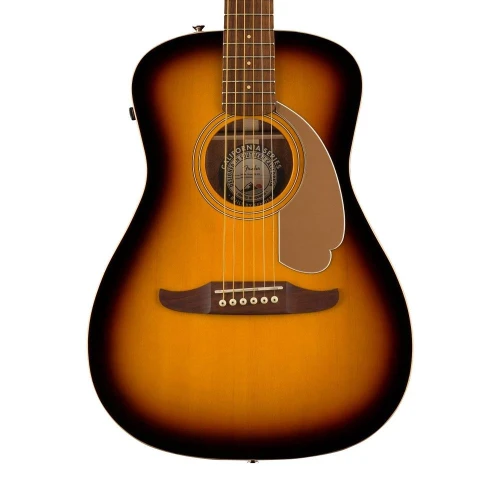 Fender Malibu Player Ceviz Klavye GPG Sunburst Elektro Akustik Gitar 4