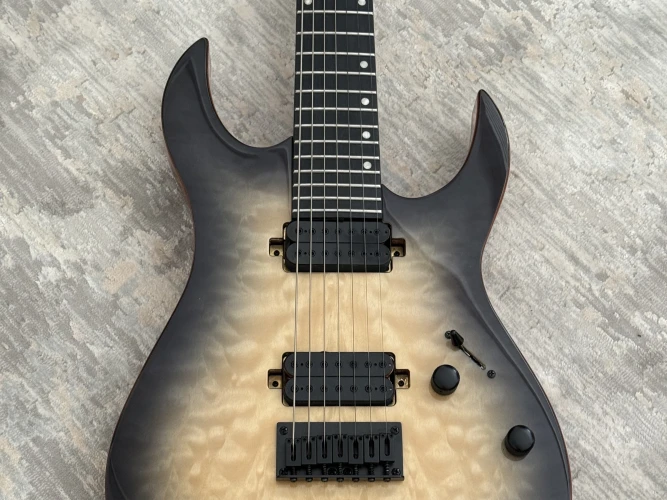 Spira S-507 QGY E 7 Telli Elektro Gitar (Trans Grey) 6