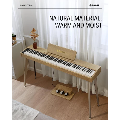 Donner DDP-60  Dijital Piyano (Light Oak) 7