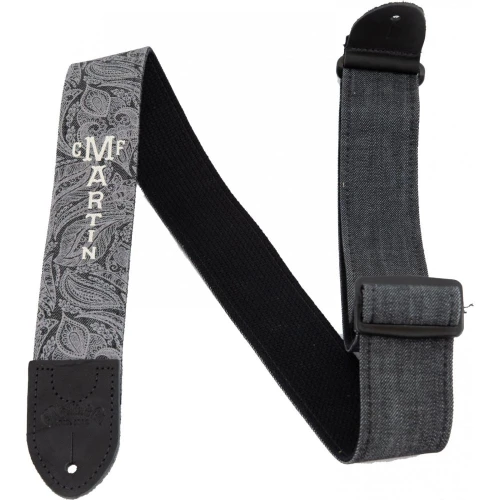 Martin  Black Denim Paisley Gitar Askısı 1