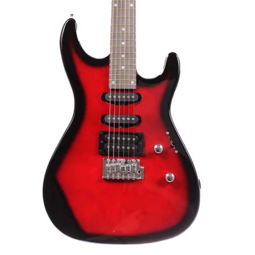Angel AEG09-RD Transparent Wine Red Burst Elektro Gitar 1