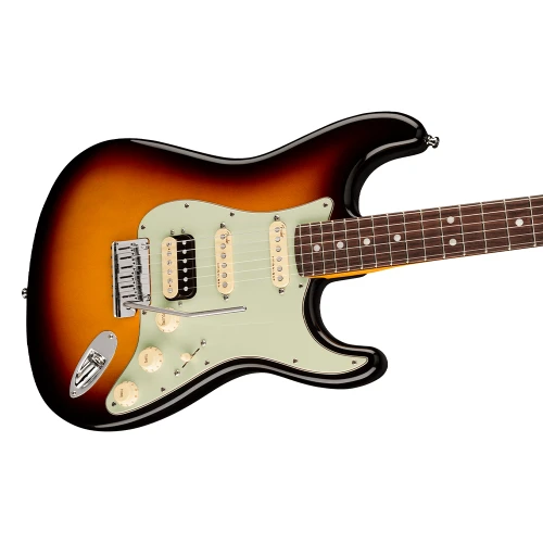 Fender American Ultra Stratocaster HSS Gülağacı Klavye Ultraburst Elektro Gitar 3