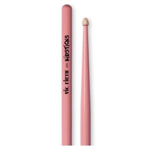 VICFIRTH KIDSPINK BAGET KIDSTICK PEMBE, HICKORY, 0.520\"x13\" , 3