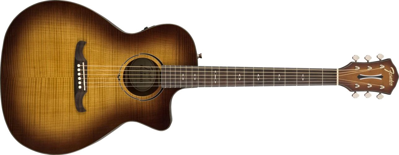 Fender FA-345CE Auditorium 3-Color Tea Burst Elektro Akustik Gitar 1