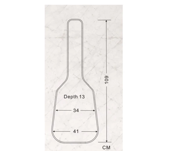 VALENCIA DGB1680 AKUSTİK (DREADNOUGHT) GİTAR KILIFI, SCALE 4/4, SİY 2