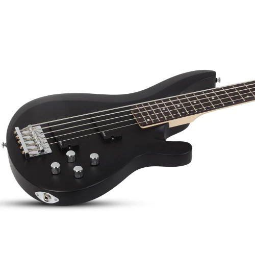 Schecter C-5 Deluxe 5 Telli Bas Gitar (Satin Black) 3