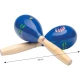 Cox 1413 Mor Marakas 20 cm – Ahşap Saplı, El Boyaması Ritim Enstrümanı 2