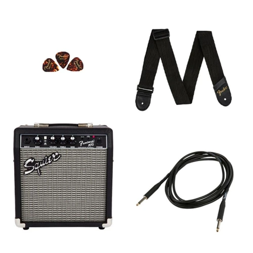 Squier Sonic Stratocaster 2 Ton Sunburst Frontman 10G Elektro Gitar Seti 5