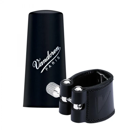 Vandoren LC21P Cuir Sib Klarnet Bek Deri Bilezik,Plastik Kapak 2