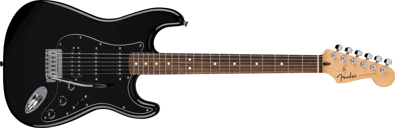 Fender Standard Stratocaster HSS Laurel Klavye Black Elektro Gitar 1