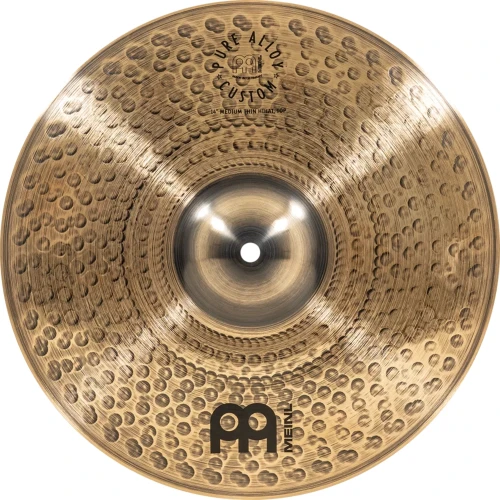 Meinl PAC14MTH 14" Pure Alloy Custom MT Meinl Hihat Zil (Çift) 5