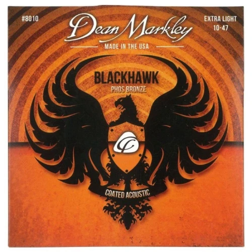 Dean Markley Blackhawk 8010 Kaplamalı Extra Light Akustik Gitar Takım Tel 3