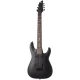Schecter Damien-7 7 Telli Elektro Gitar (Satin Black) 1