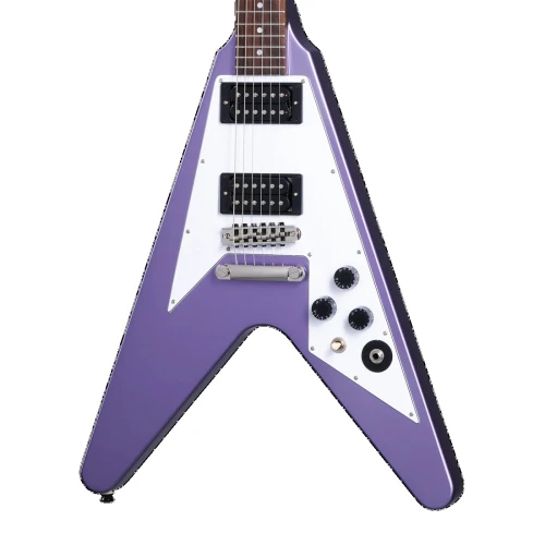 Epiphone Kirk Hammett 1979 Flying V Elektro Gitar (Purple Metallic) 3