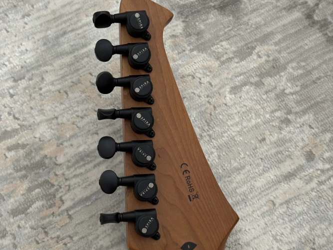 Spira S-507 QGY E 7 Telli Elektro Gitar (Trans Grey) 5