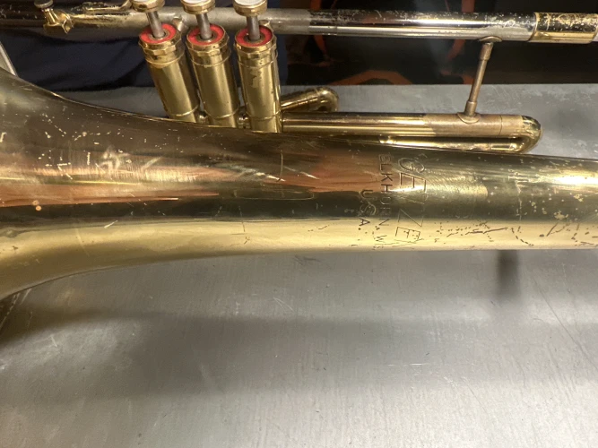 GETZEN “300” SERIES Bb VALVE TROMBONE VE ÇANTASI #398 5