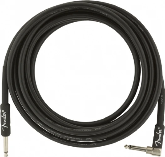 Fender Professional Düz/L Uçlu 4m Siyah Enstrüman Kablosu 2