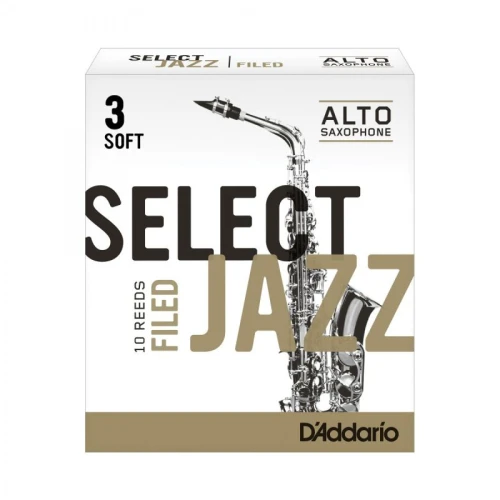 D\'Addario Woodwinds Select Jazz Alto Saksafon Kamışı No:3 Soft 3
