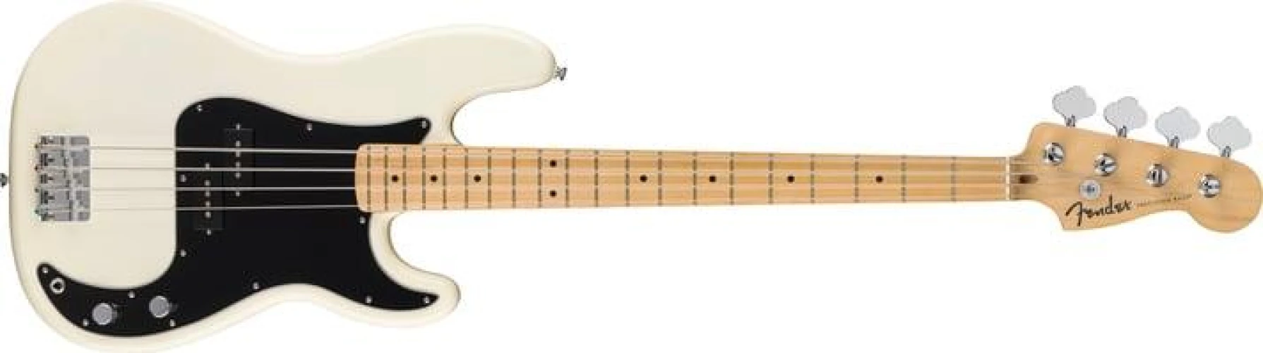 Fender Standard Precision Bass Akçaağaç Klavye Olympic White Bas Gitar 2