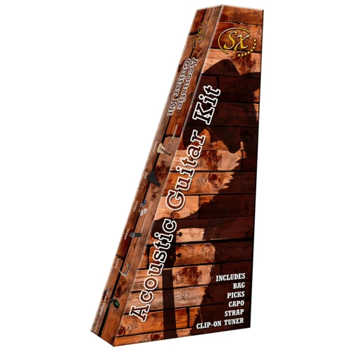 SX SD104KBUS Akustik Gitar (Blue Sunburst) 2