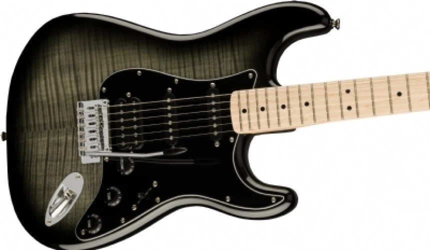 Squier Affinity Stratocaster FMT HSS Akçaağaç Klavye Black Burst Elektro Gitar 4