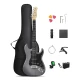 Donner DST-80 ST Elektro Gitar Seti (Matton Black) 1