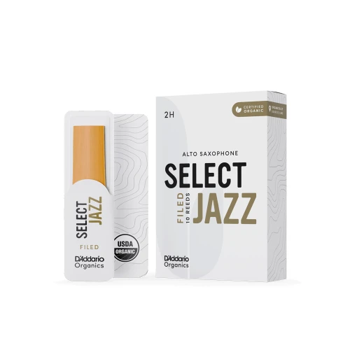 D\'Addario Woodwinds Organic Select Jazz Alto Saksafon Kamışı No:2 Hard 1