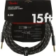 Fender Deluxe Düz/Düz Uçlu 4m Siyah Tweed Enstrüman Kablosu 1