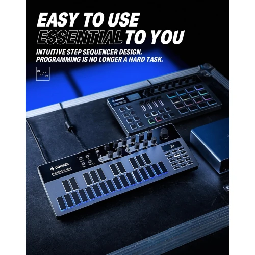 Donner B1 Analog Bass Synthesizer & Sequencer 3