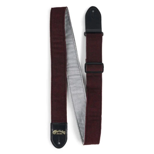 Martin Strap - Sea Wool - Burgundy Tweed Gitar Askısı 1