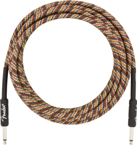 Fender Festival Düz/Düz Uçlu 5m Pure Hemp Rainbow Enstrüman Kablosu 2