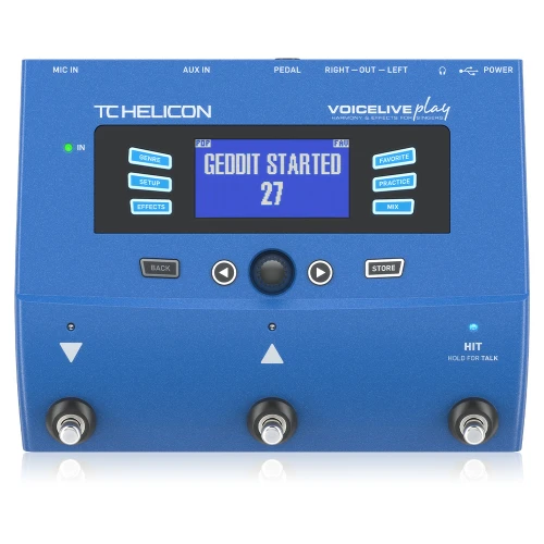 TC Helicon VOICELIVE PLAY 3-Button Vocal Effects Stompbox with Looping 1
