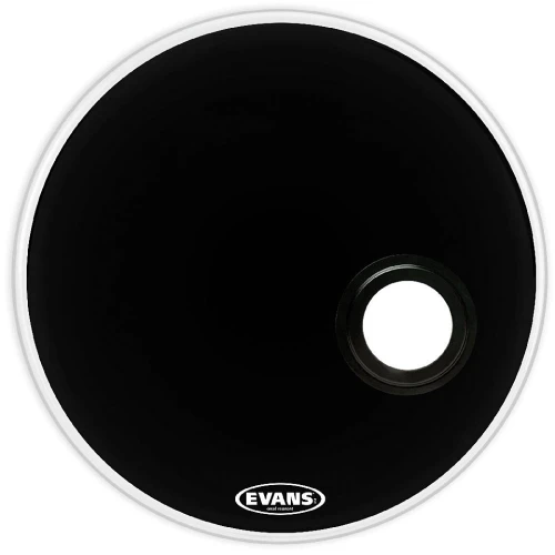 EVANS BD22REMAD 22" DERİ RESONANT KİCK SİYAH ÖN SÜNGERLİ 2