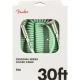 Fender Original Coil Cable Düz/L Uçlu 9m Surf Yeşil Enstrüman Kablosu 1