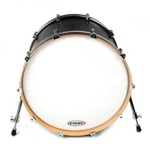 EVANS BD20RACW 20" DERİ RESONANT KUMLU BEYAZ KİCK ÖN RİNGLİ DELİKSİZ 3
