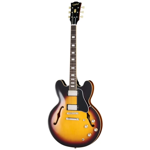 Epiphone 1962 ES-335 Reissue Semi-hollow Elektro Gitar (Vintage Burst) 1