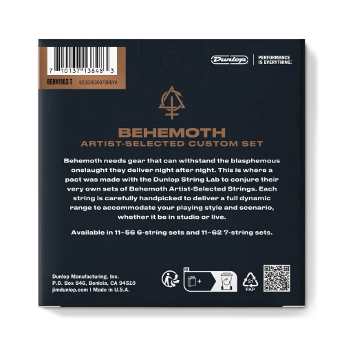 Jim Dunlop BEHN11627 Behemoth Eg-nkl 7 Telli Elektro Gitar Teli (11/62) 2
