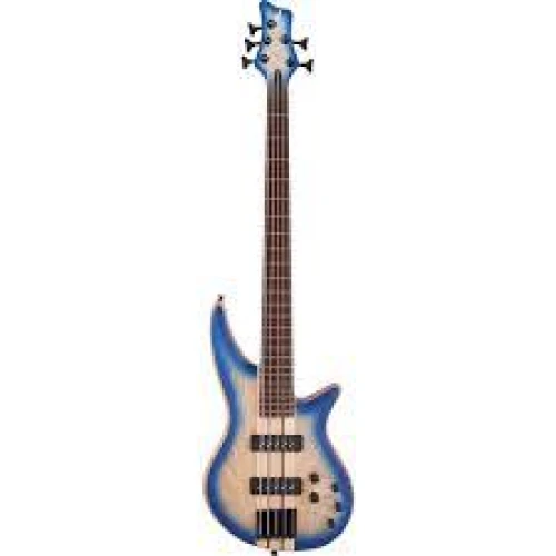 Jackson Pro Spectra Bass SBA V Caramelized Jatoba Klavye Blue Burst 5 Telli Bas Gitar 1