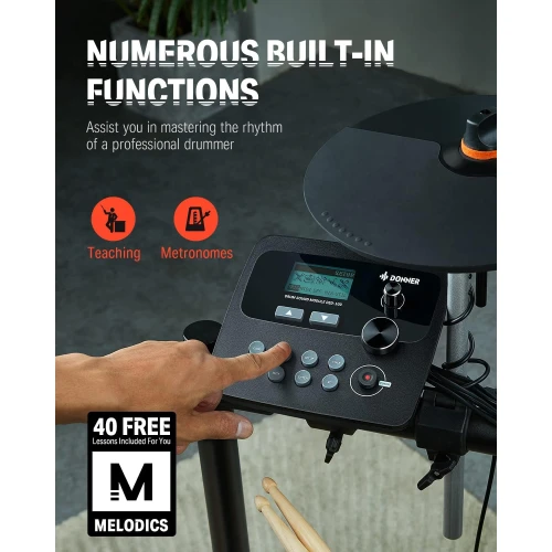 Donner DED-100 Elektro Davul 3