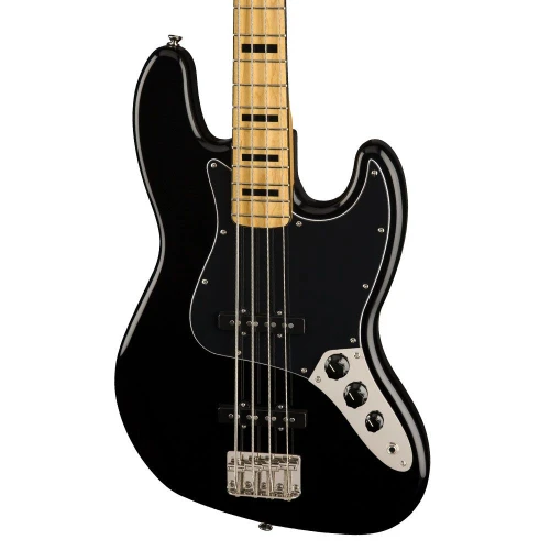 Squier Classic Vibe 70s Jazz Bass Akçaağaç Klavye Black Bas Gitar 3