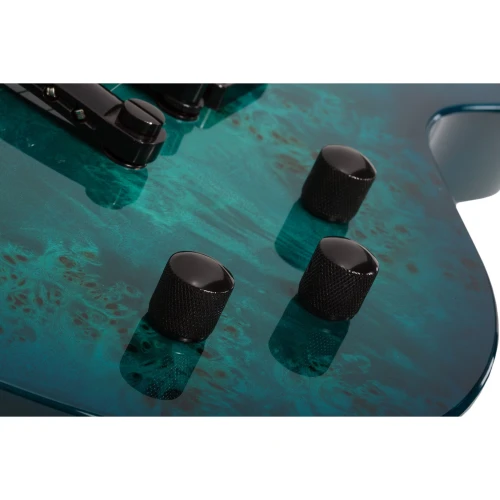 Schecter Solo-II Standard Elektro Gitar (Ocean Blue Burst Burl) 5