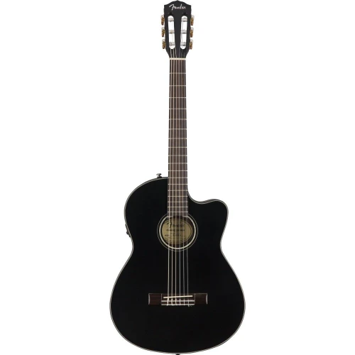 Fender CN-140SCE Nylon Thinline Black Elektro Klasik Gitar 2