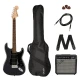 Squier Affinity Stratocaster HSS Laurel Klavye Charcoal Frost Metallic 15G Elektro Gitar Seti 2