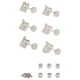 Fender Vintage-Style Strat/Tele Tuners Nikel 6 Akort Burgusu 1