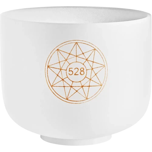 Meinl Sonic Energy SOLCSB8-528 Solfeggio 528 Hz / C5 Mi 528 Hz,8" Crystal Singing Bowl (Quartz) 1